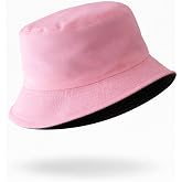 Perlotus &Ccedil;ift Taraflı Bucket Kova Balık&ccedil;ı Şapka Unisex%100 Pamuklu Siyah İ&ccedil; Astarlı D&ouml;rtmevsim Mevsim Kullanım, Geniş Siperli
