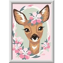 Malen Nach Zahlen Fuchs – Mini-Format Set Für Kinder Ab 7 Jahre, Mit Farben, Pinsel & Rahmen