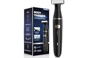 Kibiy Bodygroom - Rasoio elettrico per viso, corpo, zona intima, IPX7, impermeabile, per il corpo bagnato/asciutto