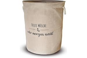 COZYINT Faltbarer Wäschekorb | Aufbewahrungskorb | Wäschesack | Aufbewahrungstasche | Aufbewahrungskorb (Beige)