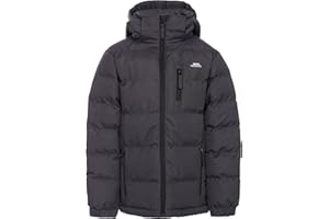 Trespass Boys Padded Jacket Tuff X - Water Resistant & Windproof Puffer Coat, Autumn Winter Hooded Jacket for School & Outdoor, Kids Puffer Jacket with Pockets