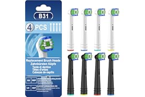 Brossettes Compatible avec Oral-B, CALLYSONIC Brossettes de Rechange Têtes Brosse à Dents Electrique Oral B Compatibles -Vitality Pro/Pro 3 3500 /Pro 3 3000 /Pro 1/ Vitality 100