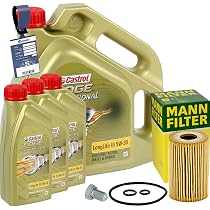 E46 Ölfilter MANN ÖLFILTER CASTROL 5W30 Passend Für VW T5 T6 BUS MULTIVAN Transporter 2 0 Tdi Motoröl 5 W 30 Longlife 3