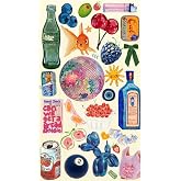 Vintage Retro Set 1 Phone Laptop Tablet Sticker Set