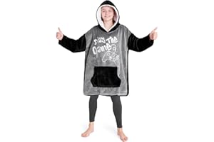 CityComfort Pull Plaid Enfant, Sweat Oversize en Polaire Enfant Ado