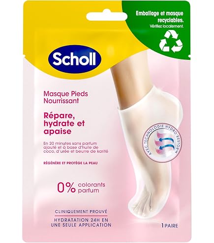 Masque Hydratant Pour Pieds Dr. Scholl’s à L’Huile De Coco - Sans Colorant | Neuf
