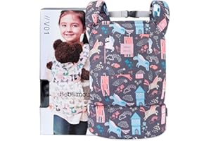 Bebamour Doll Carrier, 100% Coton, Reborn Doll Carrier Sling(Pink Unicorn)