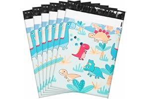 Wanxida 100St Folienversandtaschen Plastikversandbeutel Versandbeutel Warenbeutel Versandtasche, Undurchsichtig, 25cm x 35cm (Dinosaurier)