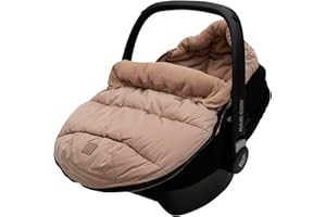 Jollein Voetenzak Groep 0+ Autostoel 3/5 Punts Gordel Puffed Biscuit