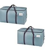 VENO 6 Pack Heavy-Duty extra grote verhuiszakken met rugzakriemen, benodigdheden voor verhuizing, kledingopslag, verpakking, waszakken, herbruikbaar en duurzaam (lichtgroen, mat, 6 stuks