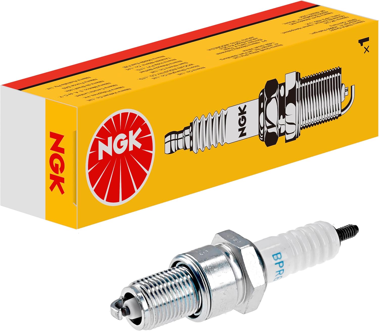 Spark plug NGK BPR6ES, 7822 | Yellow Box | 1 pc.