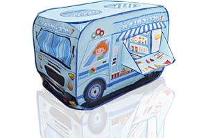 NUC Pop Up Zelt Kinder - Spielhaus Indoor & Outdoor, Auto Zelt für Kinderzimmer - Faltbares spielzelt ab 3-8 Jahre, Schnell Aufgebaut & mit Tragetasche Jungen und Mädchen