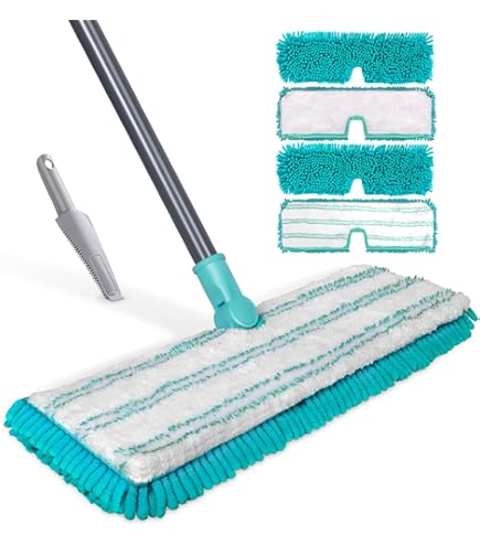 Double Sided Microfibre Mop Cleaner Sweeper Wooden Laminate Tile