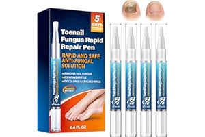 LURELUXE 4 Pezzi Nail Care Pen, Liquido Riparatore Cura delle unghie, Ripara Nutrire e idratare Le Unghim, Penne Riparazione Unghie, Per unghie danneggiate e scolorite