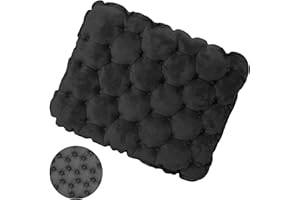 EULANT Terciopelo Cojín de Asiento para Camping, Inflable Almohadilla Asiento Futbol, Suave Seat Cushion para Vuelo Viaje/Estadio/Senderismo/Playa/Conciertos/Tribunas/Sillas de Casa y Oficina