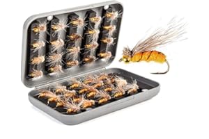 Pesca a Mosca, RoseFlower Kit di Esche da Pesca Esche Galleggianti da Pesca - Pratico Insetti Esca Bionico - Mosche Secche Esche Artificiale Pesca Richiamo Set per Trota, Persico, Luccio Spoon