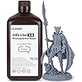 ELEGOO Upgraded ABS-Like Resin 3.0, 405nm UV-Curing 3D Printer Resin with Higher Precision and lower Shrinkage, Enhanced Strength and Toughness Photopolymer Resin for LCD Printer Grey 2KG