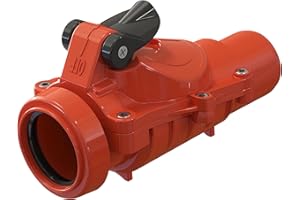 UZMAN Rückstauverschluß Ø DN50 Rückstauklappe, Rückstausperre, Rückstausicherung Abwasserrohr, Kanalrohr, Kanal, Rückflusssperre Rattenstop Rattenschutz, DN 50 mm Rohre HT, KG