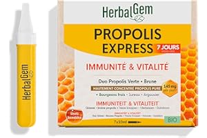 Herbalgem - Propolis Monodoses Bio - Immunité et Vitalité 7x10 ml