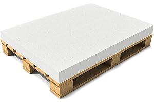 [neu.haus] Cuscino per Pallet Senza Fodera - Foglio Imbottitura per divani - 120 x 80 x 10cm - Bianco