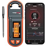ThermoPro TP971 TempSpike Plus D&uuml;nyanın En İnce Kablosuz Et Termometresi, 183m Menzilli Bluetooth Akıllı Gıda Isı &Ouml;l&ccedil;er