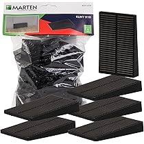 ALUSFERA Wiggen kunststof set - deurstopper - robuuste wig 50 stuks - onderlegkeggen 20 x 100 x 8 mm - universele kunststof wiggen - meubelwiggen zwart kleur - wiggen met 8 regelniveaus