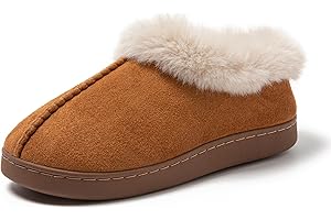 JOMIX Damskie kapcie zimowe zamknięte kapcie włochate kapcie domowe