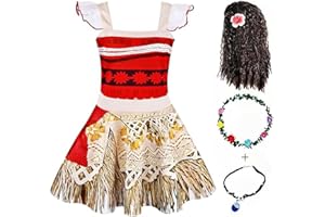 MISS & MR BM Ocean Adventure Costume for Girls - Tropical Princess Dress Up Set & Accessories for Parties, Birthday and Halloween, Age 2-8 Years