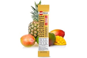 SaltStick DrinkMix, Zero-Sugar Electrolyte Powder for Rehydration, Muscle Cramp Relief, Sports Recovery & Performance, 12 Single Serving Packets, Tropical Mango