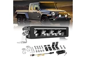 CO LIGHT 10 Inch LED Light Bar 40W 5000LM LED Bar 12/24v Light Beam Up to 312M IP68 Suitable for Agricultural Tractors, 4x4 Four-Wheel Drive Vehicles, Lorries and Caravans