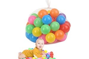 HORYPT 50/100 PCS Piscina Palline Bambini, Colorate Palline per Piscina Bambini 1-5, Oceano Morbido Piscina con Palline per Bambini, Gonfiabile per Bambini Palline Adatto per Giochi per Bambini
