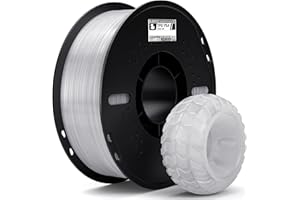 ELEGOO TPU 95A Filamento per Stampanti 3D 1,75 mm Traslucido 1KG, TPU Filamento Flessibile Morbido per Stampa 3D, Bobina da 1kg Compatibile con la Maggior Parte delle Stampanti 3D FDM