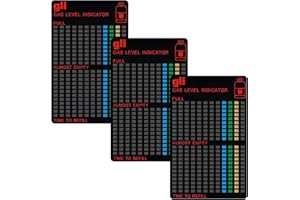 AEIPOU 3 Pcs Magnetic Gas Bottle Level Indicator, Portable Gas Bottle Level Indicator Magnetic Gas Level Indicator Fuel Level Sensor for Propane Butane LPG Gas Cylinder Reusable