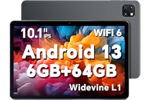 OSCAL 𝘽𝙡𝙖𝙘𝙠𝙫𝙞𝙚𝙬 PAD50WIFI Tablette,Tablette Tactile 10,1 Pouces, Android 13 WiFi 6, 6 Go + 64 Go,Batterie 5180 mAh, Appareil Photo 8 MP + 5 MP/Bluetooth 5.2/Casque 3,5mm/Tablette WiFi