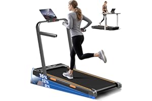 UMAY Tapis Roulant Elettrico Pieghevole con Inclinazione 10KM/H, 16% Tapis Roulant Salvaspazio Elettrico, Schermo LED, Telecomando, Tapirulan da Casa 3.0 CV, Mini Walking Pad, Carico Massima 136KG