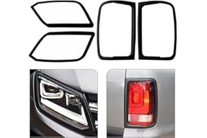 ‎JHCHAN JHCHAN Scheinwerferabdeckung und Rücklichtabdeckung Satz für VW Amarok 2009–2022 V5 V6 Highline Startline Trendline Aventura Atacama Canyon (1 Satz)