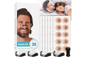 Audasi Magnetische Nasenpflaster, 60 Stück Anti Schnarch Nasenstreifen Magnetischer Nasenstrips Nose Strips Magnet Breathing Nasenklammer Atmen Nasal Strips für Besser Schlafen und Atmen