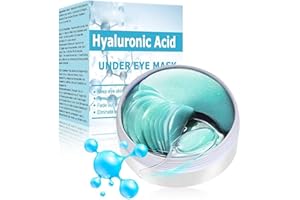 QEEROYO Under Eye Patches, 60Pcs Hyaluronic Acid Under Eye Mask, Eye Masks for Puffy Eyes, Under Eye Patches for Puffiness, Anti-Aging, Moisturizing & Reducing Dark Circles Puffiness Wrinkles