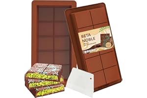BETA NOBLE Schokoladenform Silikon Tief,Dubai Schokolade Form-2 Stück Silikonform,Schokoladentafel Tiefe Schokoladenform,Extra Tief Schokolade Form für Schokolade Praline Süßigkeiten