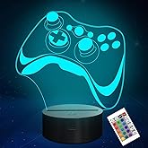 Shark 3D Night Light lampe Illusion d'optique avec 16 couleurs télécommande - Maison