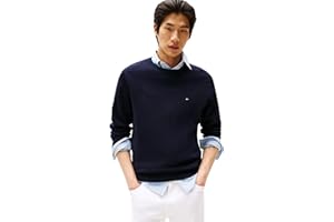 Tommy Hilfiger Herren Pullover Essential Cotton Crew Neck aus Baumwolle