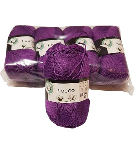 Threadart Filo Per Uncinetto In Cotone Mercerizzato – Viola – Misura 10 (150m) – Colore 30