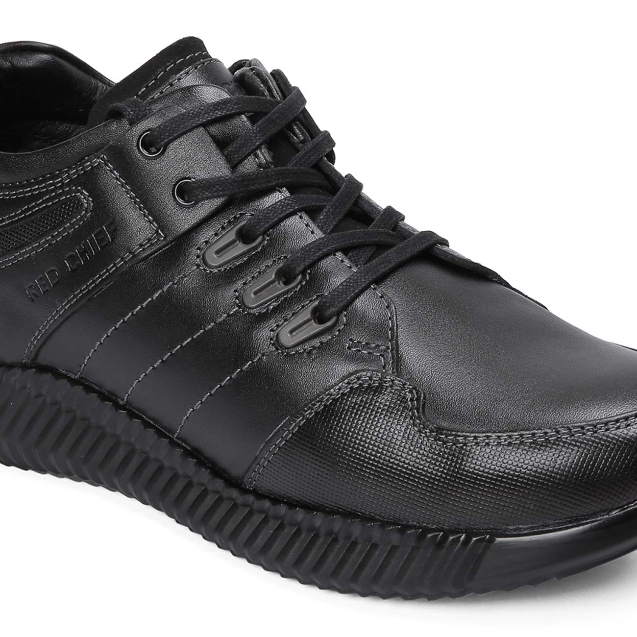 red chief springer black shoes