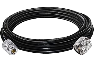 TUOLNK N Macho a N Hembra Cable Coaxial RF de Baja Pérdida RG58 Cable de Extensión para Wifi/Enrutador / 3G / 4G / LTE Antena Tipo N Cable Macho a Hembra 16.4ft (5M)