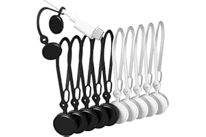 Nearockle 10 opasek kablowych wielokrotnego użytku (czarne i białe)