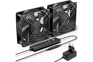 upHere gaming AC 220V PC Lüfter,120 x 38mm PC 120mm Lüfter,Dual Kugellager mit 5 Einstellbare,Lüfter PC mit AC Geschwindigkeit Kontrolle DC Lüfter 12V Kühlung Lüfter für PC Laptop,D1K2（2 Stück）