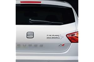 Custom Vinyl Pegatina Racing Si Vas de Paseo, Carril Derecho (Blanco)