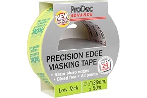 Taśma maskująca ProDec Advance o niskiej przyczepności Precision Edge Multi Surface Painters Masking Tape do ostrych jak brzytwa linii bez wycieku farby Do malowania i dekoracji wnętrz