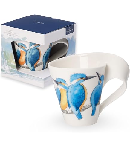 Taza Spode Creatures Of Curiosity - Capacidad 0.34 L (340 Ml) - Porcelana Fina Con Detalles Dorados 22K - Color Crema - Incluye Caja De Regalo