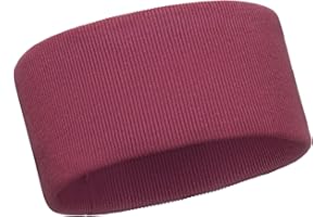 Bubalove - Stirnband kinder mädchen - Handgenähte Stirnbänder - Baby Haarband Baumwolle - schweißband für herbst und winter - 2-12 jahre - 1 Stück - Dunkelrosa